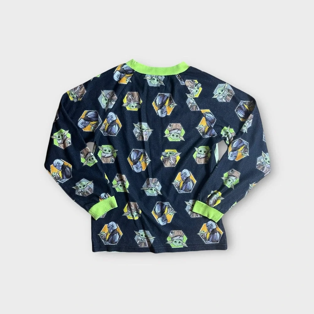 Disney Star Wars Mandalorian Pattern Fleece Pajamas